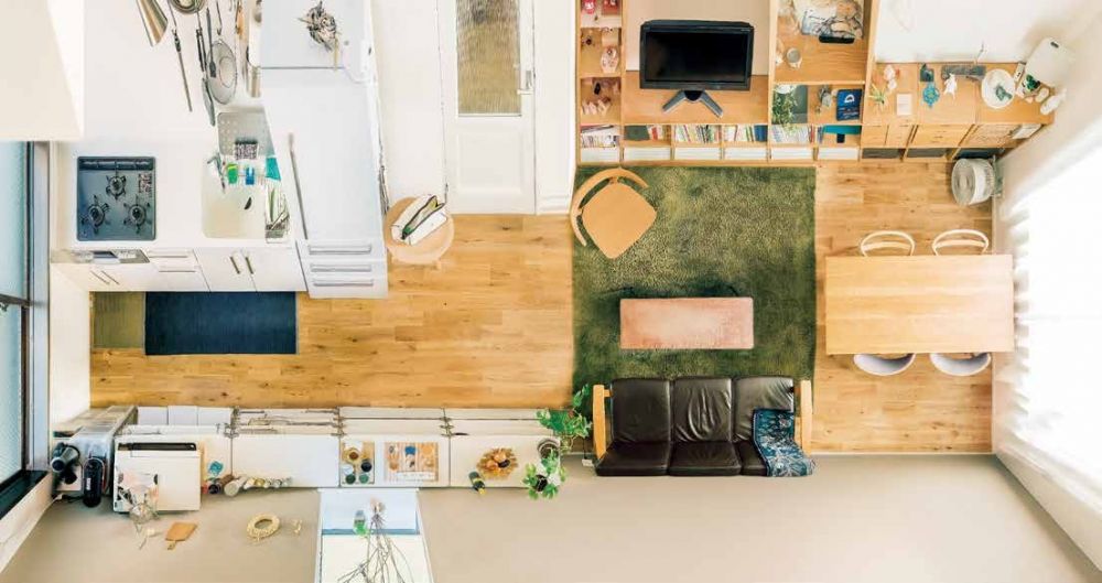 狹長格局黯淡無光，開放式+色彩是最好解法