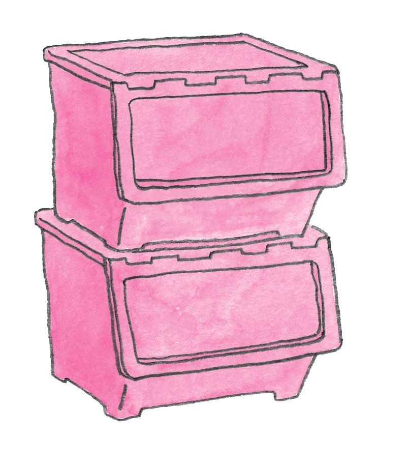 ▲開口大方便拿取前面或上層物品,但不容易取出擺放在內側的物品。