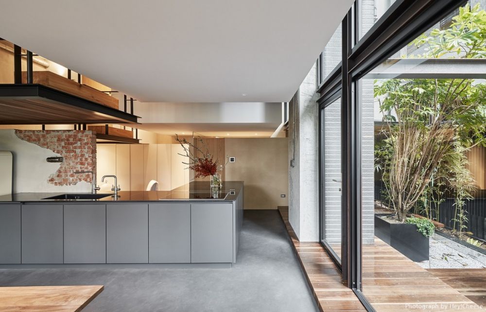 採光,灰色,樹屋,自然