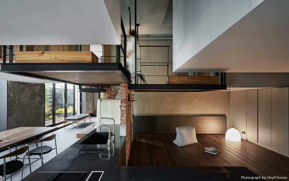 採光,灰色,樹屋,自然