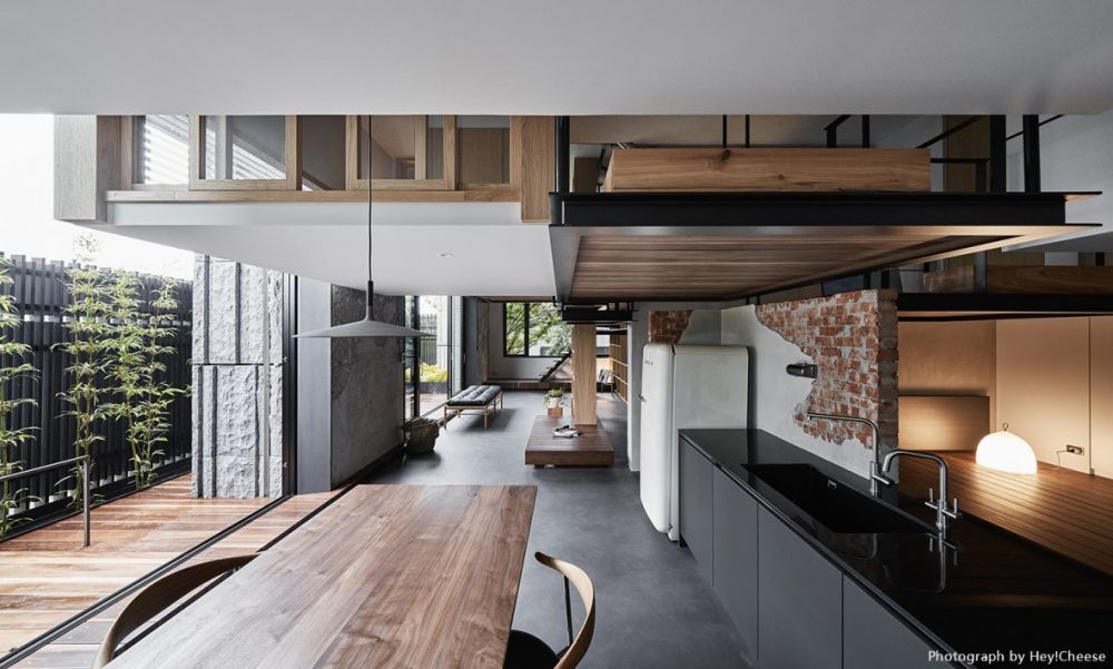 採光,灰色,樹屋,自然