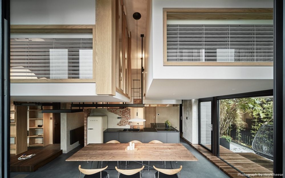 採光,灰色,樹屋,自然