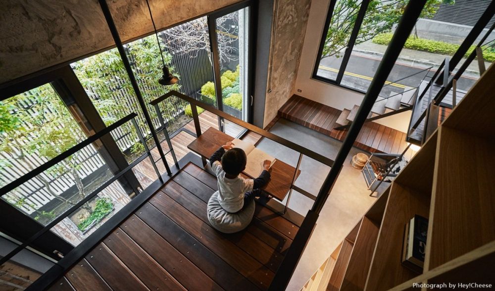 採光,灰色,樹屋,自然