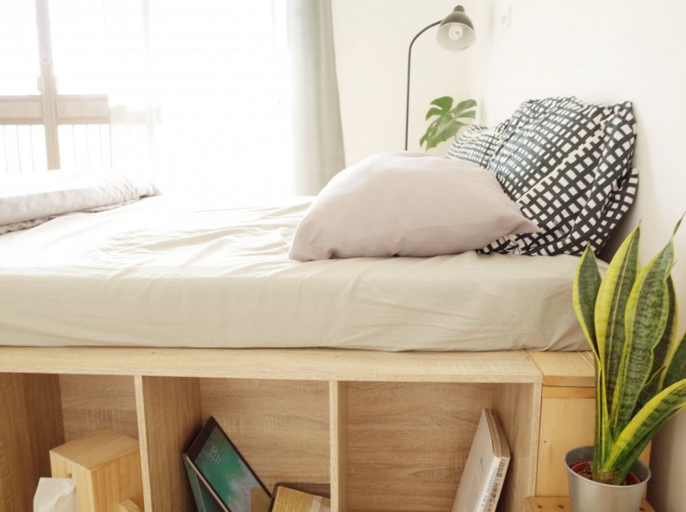 素人分享@三層櫃超狂改造！收納式床架床板DIY