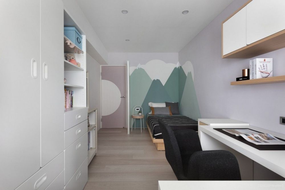 隨著小孩成長需求,可彈性變化的房間巧思