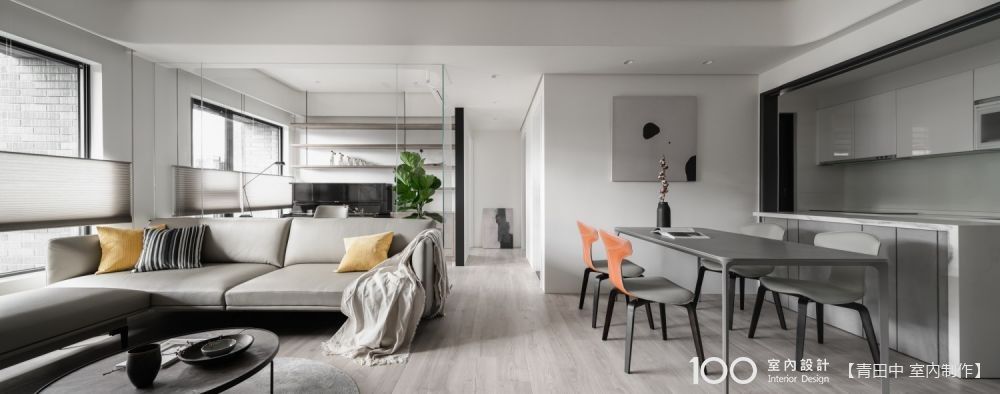 21坪熟齡小宅，清新低彩度打造最舒服的空間感！