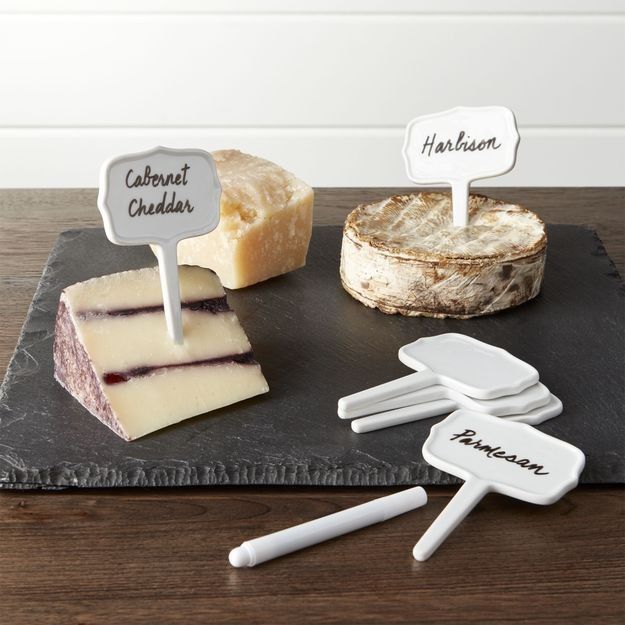 Crate&Barrel Ceramic 陶瓷點心標示牌,圖片由Crate&Barrel提供