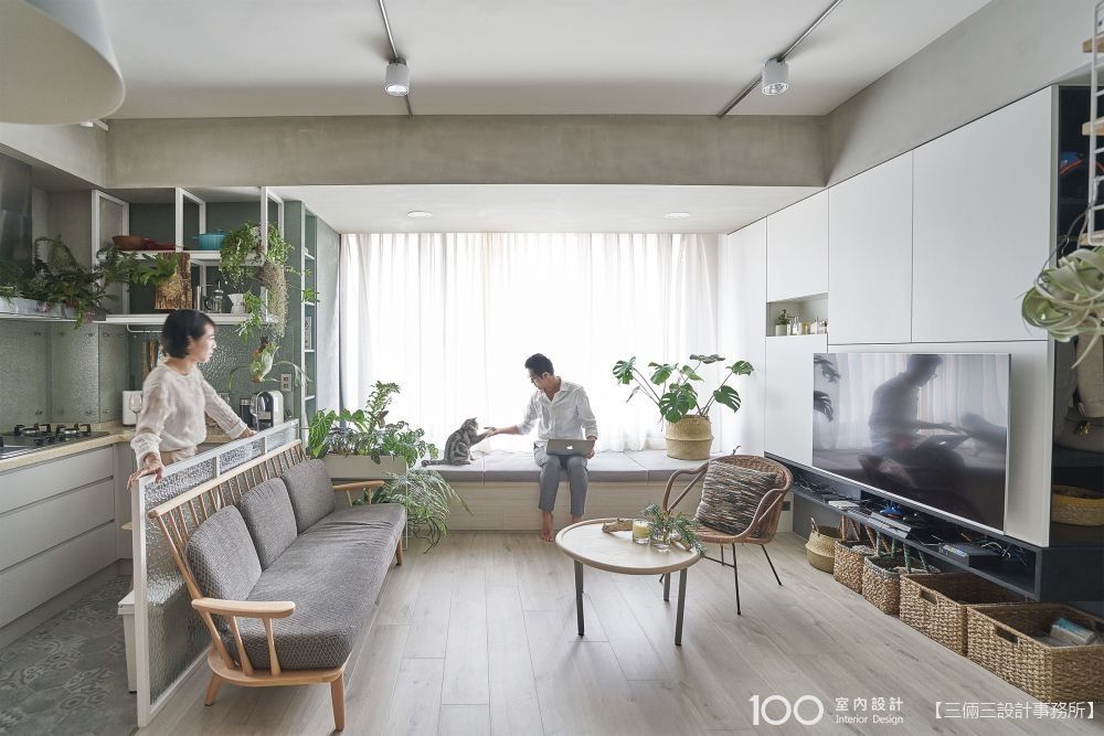 採光差、樑柱多、動線不佳,客廳裝潢問題一次解