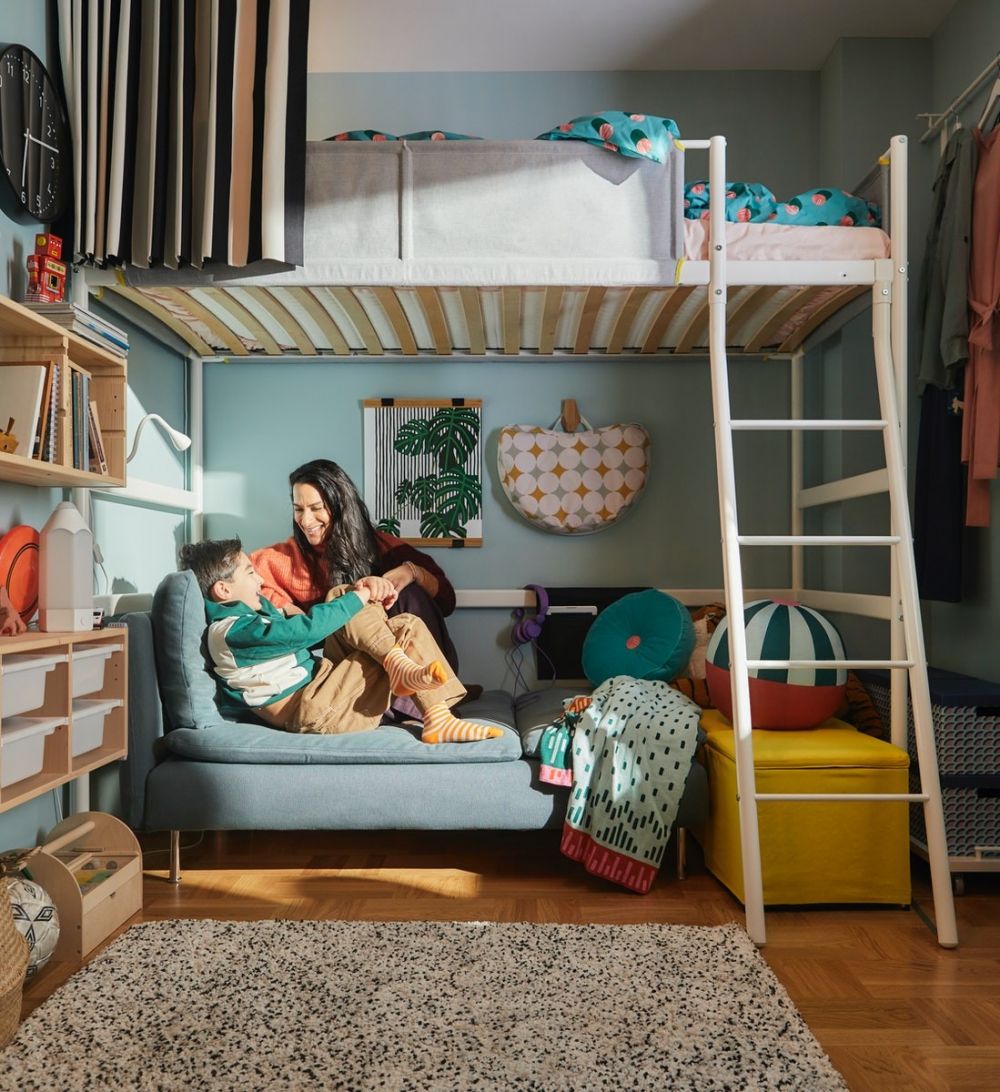 圖說三：VITVAL高腳床床下的空間可依照需求規劃成沙發休息區、工作區或佈置成衣帽間，能完美使用珍貴空間不浪費。.jpg