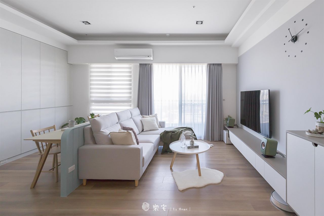 22坪莫蘭迪色Ins風小窩開箱,夢想之家不再是夢(附採購清單) - 100室內設計