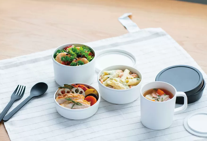 ▲聚丙烯旋帽圓形便當盒系列,99-159元。