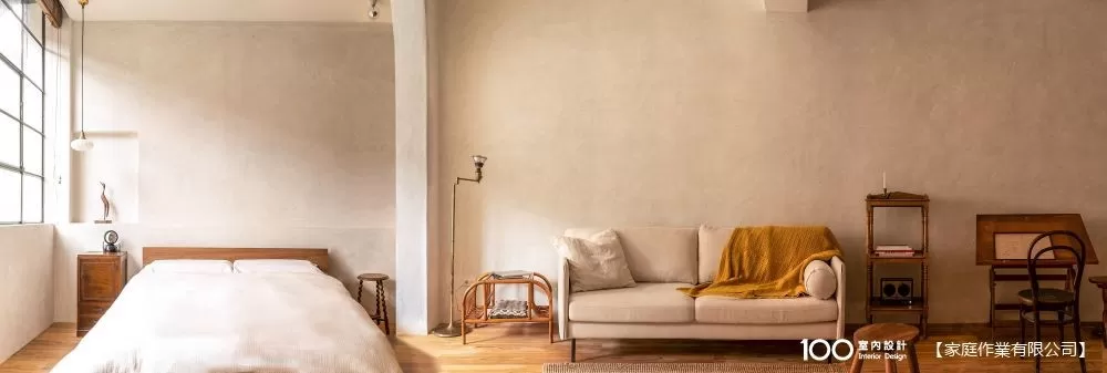 ▲長型的房子不適合用實牆隔間,只能透過設計手法劃分出空間場域。