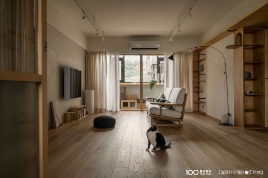減法裝潢讓空間感倍增！人貓共居30坪日式極簡宅