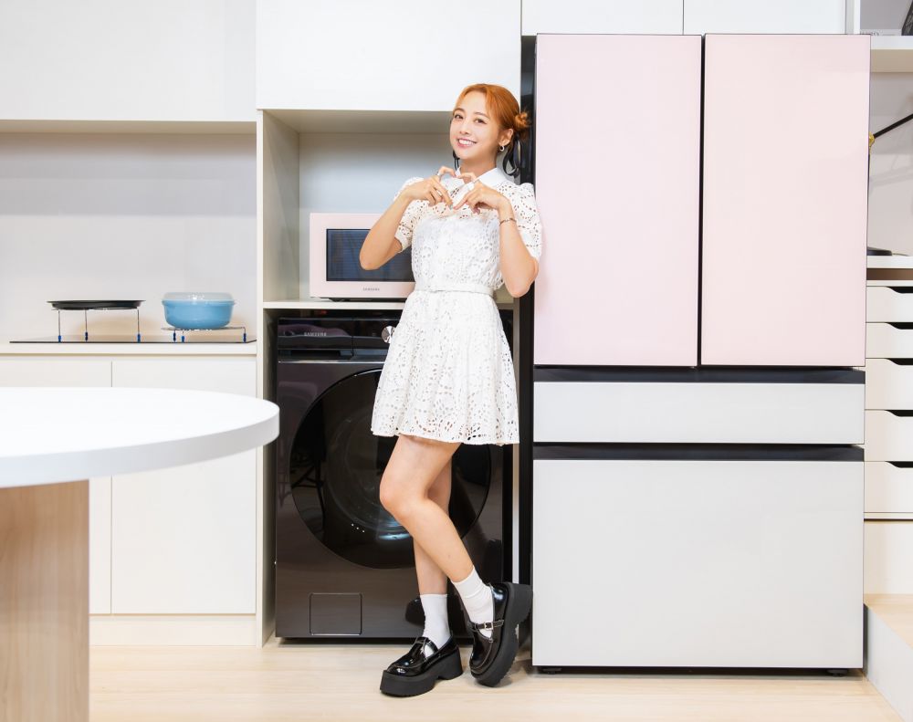 ▲GEmma吳映潔除了擔任此次三星BESPOKE設計品味系列美學大使,更從使用者角度出發,分享新家設計及居家陳列經驗。圖片由台灣三星提供。