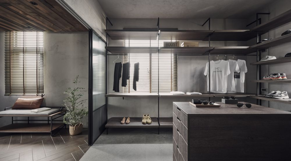 U型獨立更衣室:借鏡廚房中島概念,儲物動線更加翻倍!