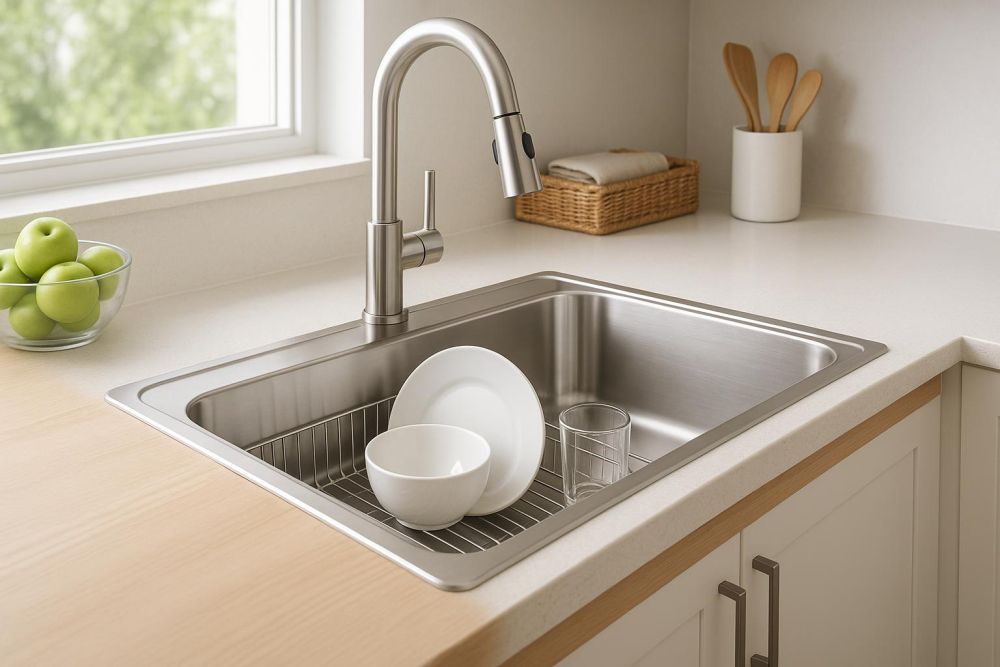 廚房水槽沒選對？這5個設計細節讓清潔收納效率翻3倍、用過才知道差別有多大！
