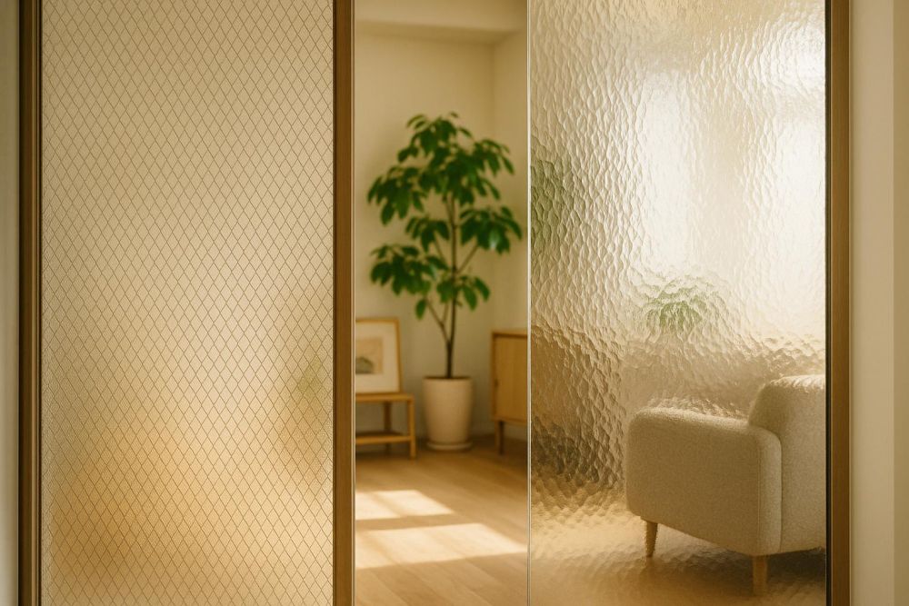 壓花玻璃火回2025!12種產品應用、3大經典樣式一次看,復古風格秒提升