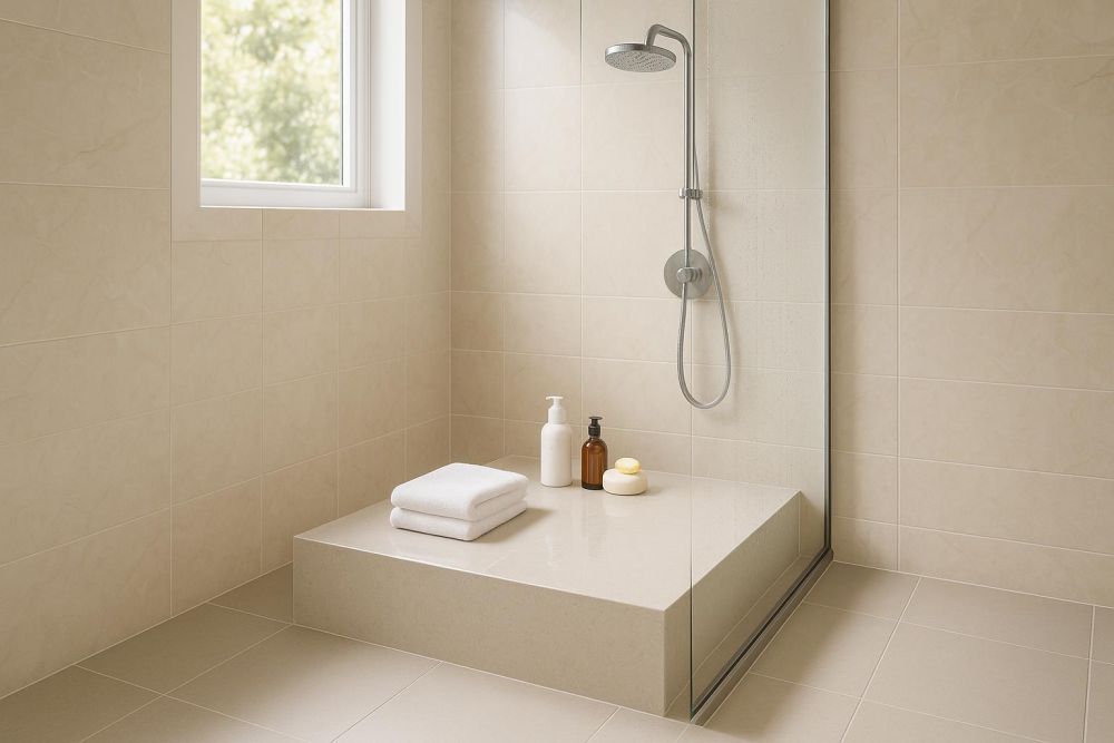 小浴室別只做乾濕分離！多加「台墩式平台」安全坐洗、收納量翻倍，老人小孩都方便