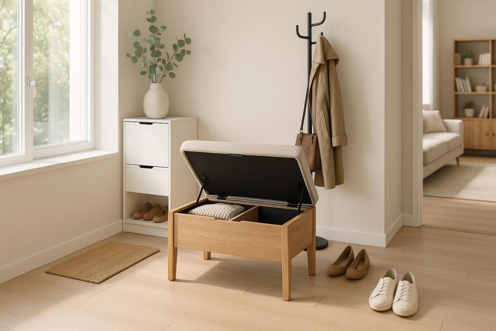 小戶型玄關別做換鞋椅!隱藏式腳凳收納空間增2倍