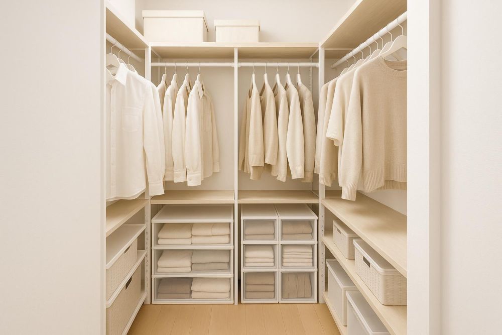 只用半坪，打造獨立衣帽間！收納激增200件衣服不擠壓，迷你空間也能翻倍大容量