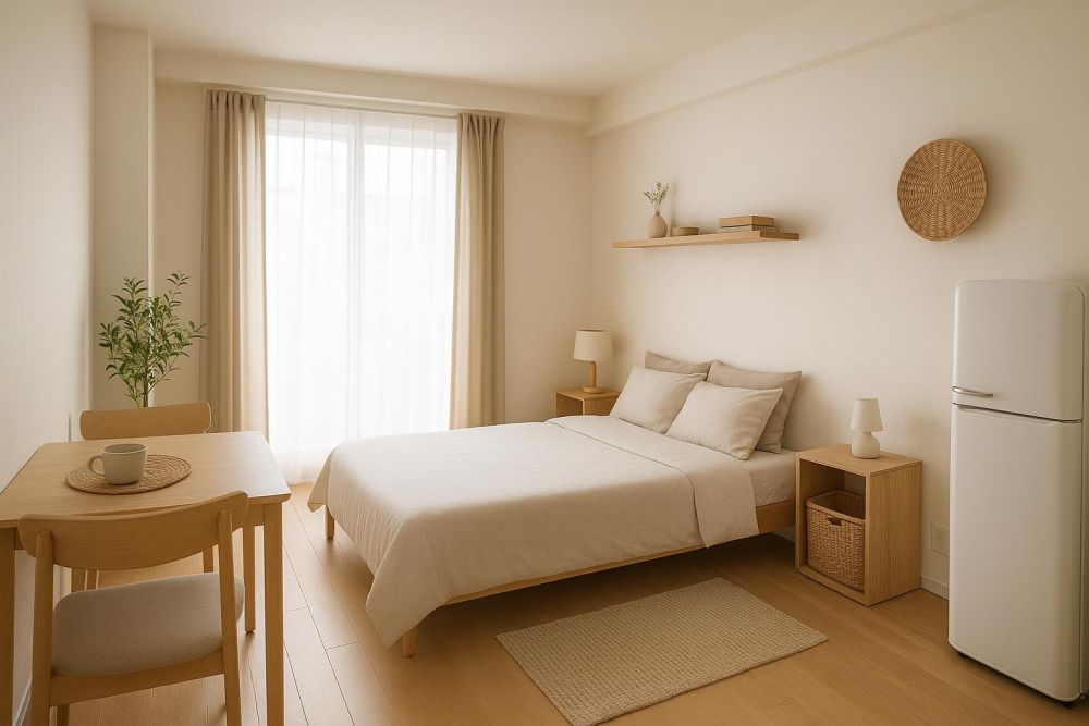 租屋也能輕鬆營造質感無印風！3個設計細節，套房收納上升2倍、空間感放大