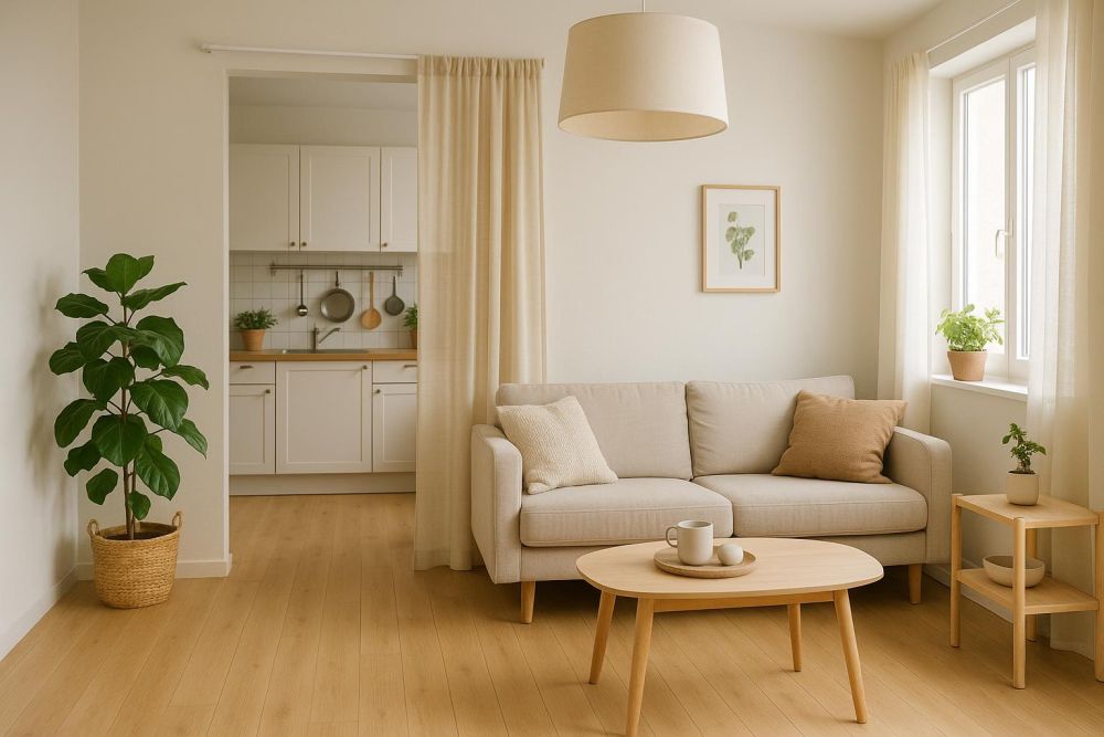 開放式廚房油煙飄滿屋？一條隔斷簾輕鬆隔油煙＋收納空間瞬增2倍