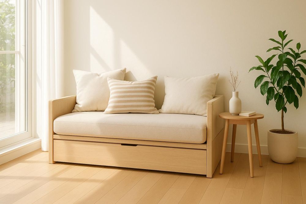 一張臥榻頂三種功能！沙發、收納櫃、客房全省下，空間翻倍超實用