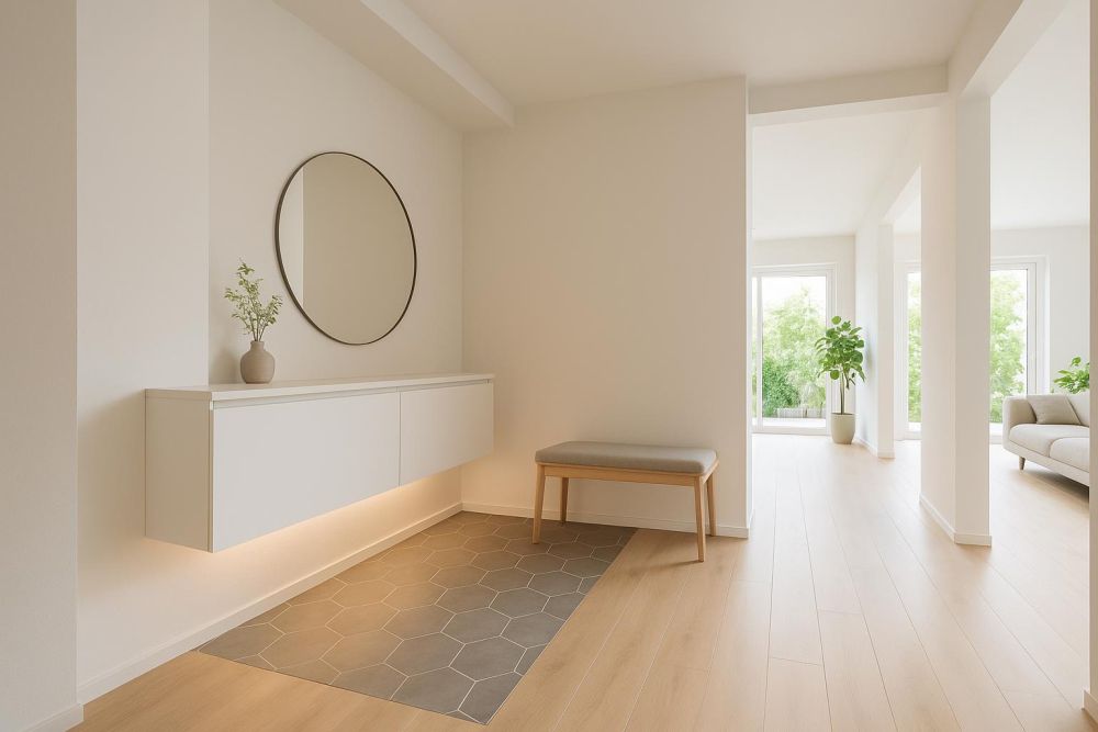 玄關別做隔間、屏風!2025年『這設計』落塵區直接多1倍,空間放大不壓迫