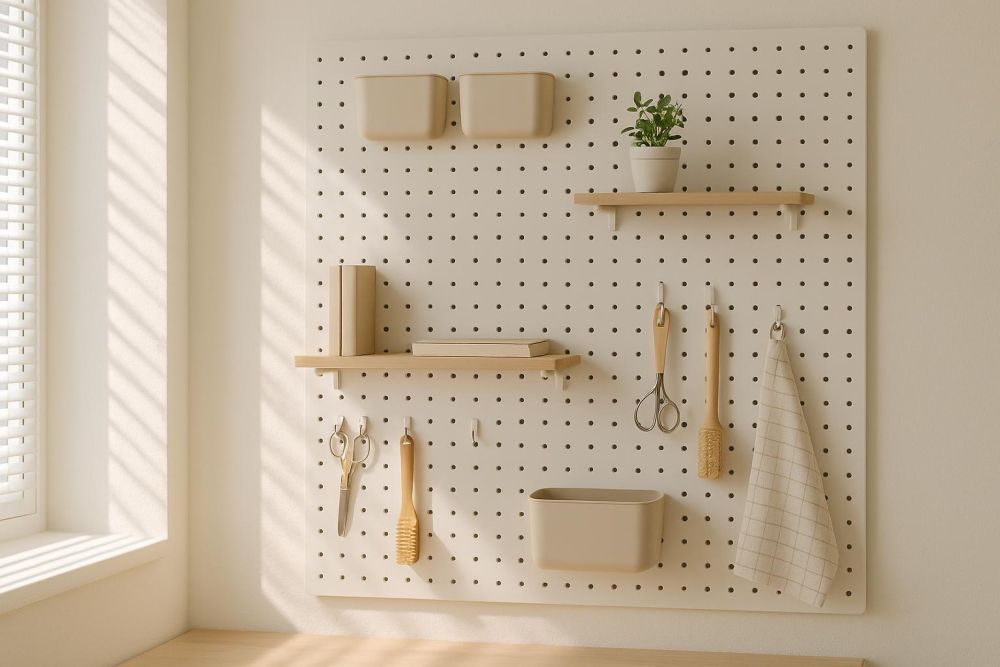 洞洞板亂糟糟怎麼辦?搞懂「這1步」,收納量翻2倍、視覺超整齊