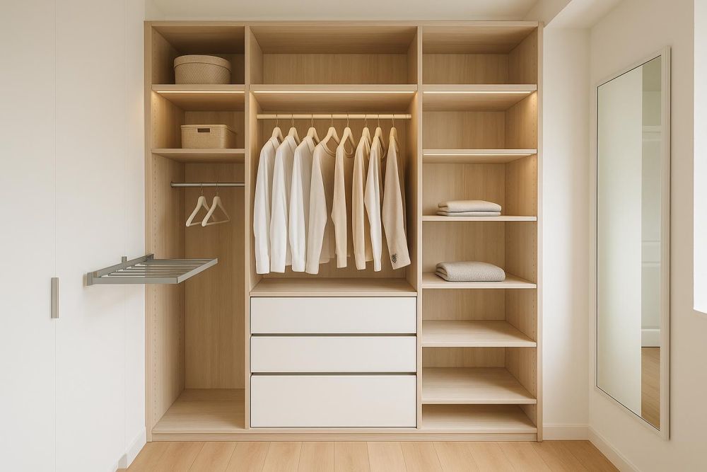 10坪小宅也能有!2025步入式衣帽間尺寸全解析,1招讓空間收納翻3倍