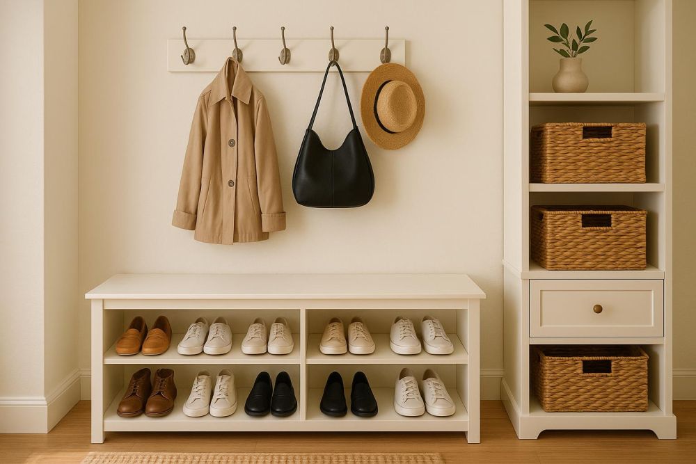 家裡沒玄關也能爆收納!3招破解鞋子、衣帽雜亂,入門0凌亂空間多2倍