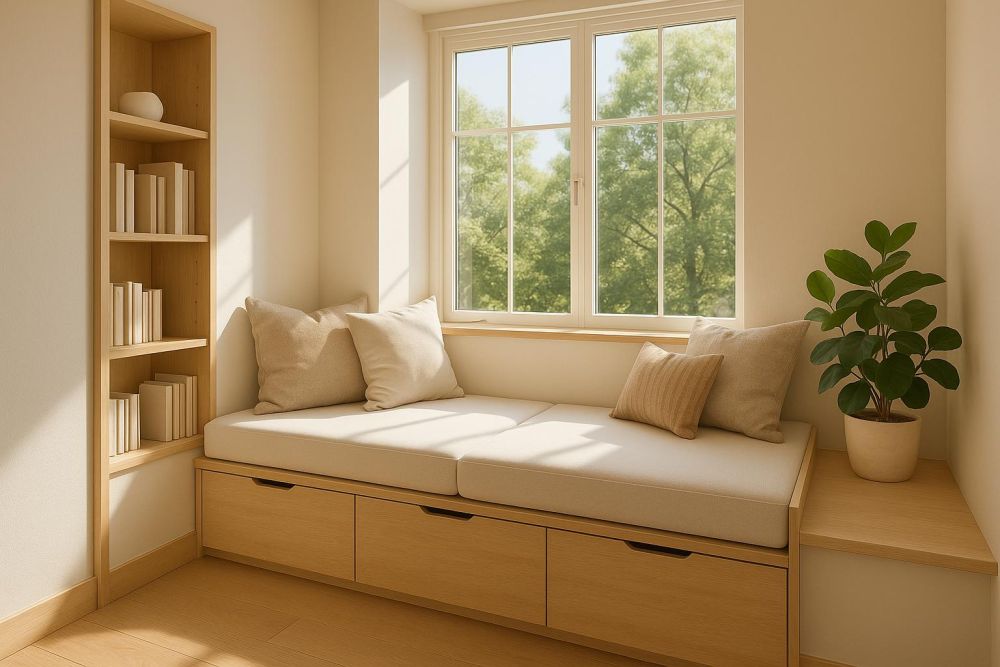 窗邊畸零空間別浪費!「這10種臥榻設計」收納多3倍、休憩角落完美升級