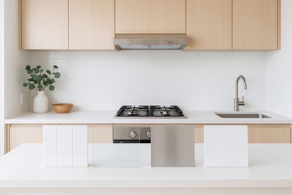 廚房防濺板還只用磁磚？4大熱門材質優缺點全解析，這樣選耐久又好清