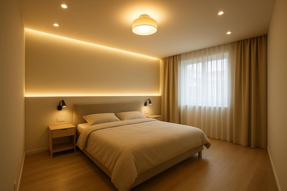 選錯臥室燈光睡眠品質掉一級!主燈vs嵌燈優缺點一次搞懂,這樣搭配助眠又省電