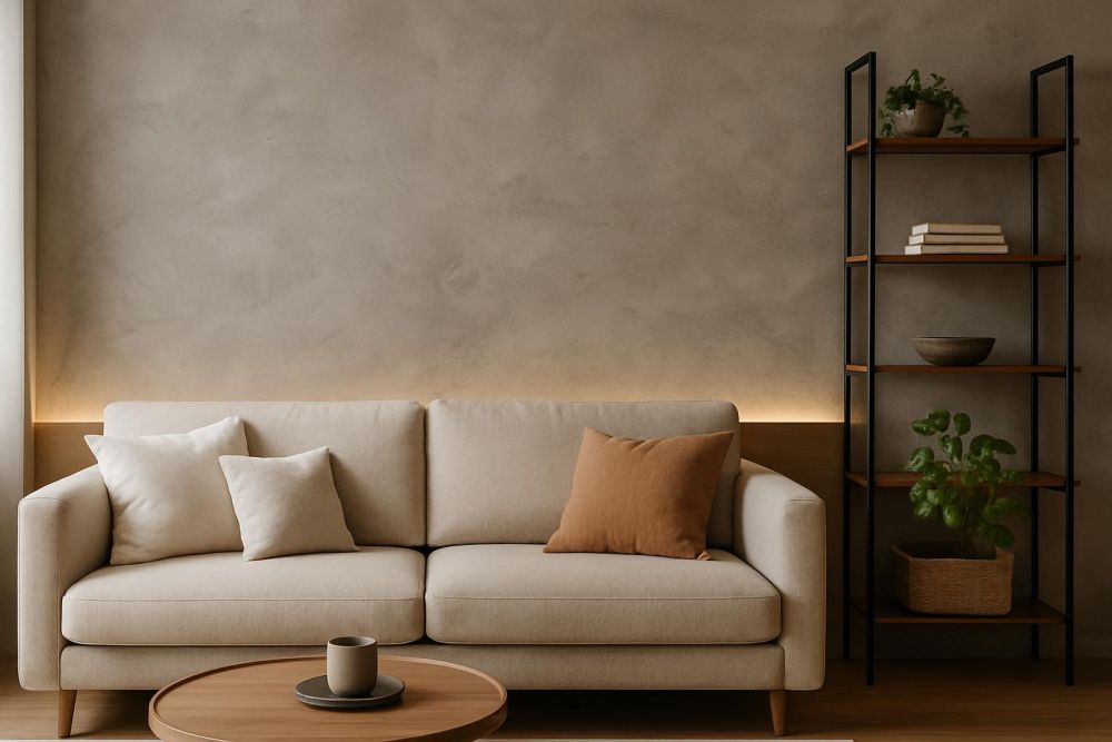 清水模沙發背牆做對這5件事，客廳質感翻3倍！設計師最推薦細節大揭密