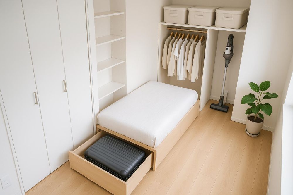 行李箱、大型家電別亂塞!用「這5處」收納,空間省2倍、取用超方便