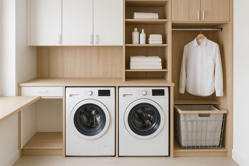 洗衣機還放陽台？專家推『客製洗烘衣區』，收納激增3倍、空間大變身
