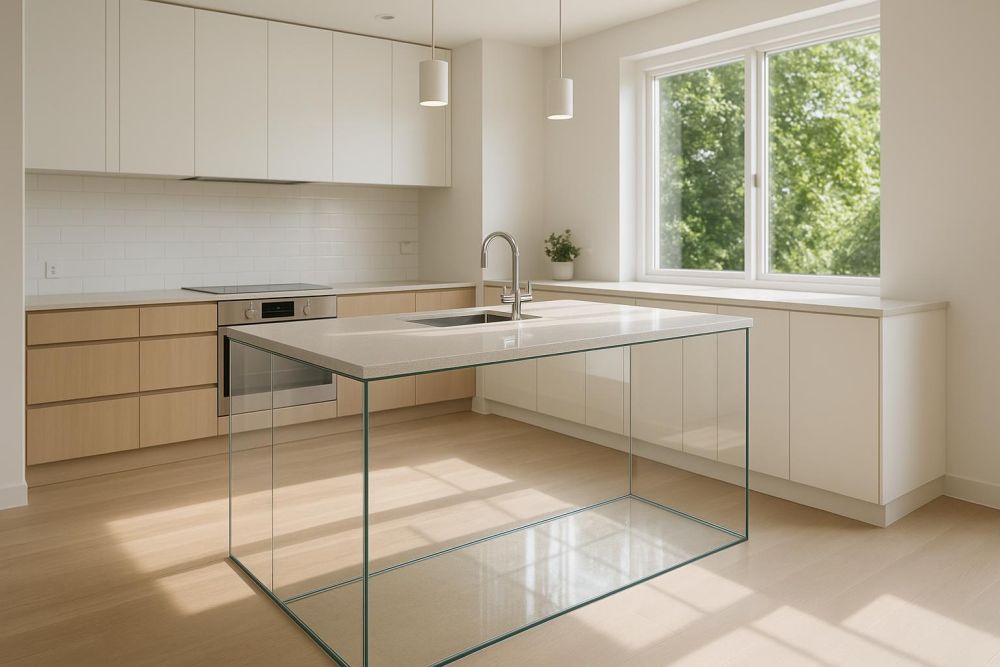 中島只加1面玻璃，廚房空間多1倍、機能大升級！