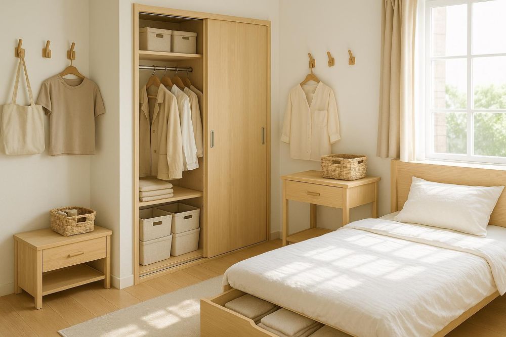 臥室雜亂每天收好累?掌握『這3項設計』,收納量翻倍,5分鐘搞定亂室