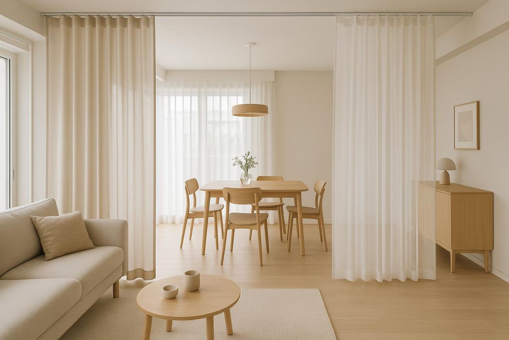 傳統隔斷太佔空間?全新隔間簾設計讓小宅空間翻倍,選購這4種實用又美觀