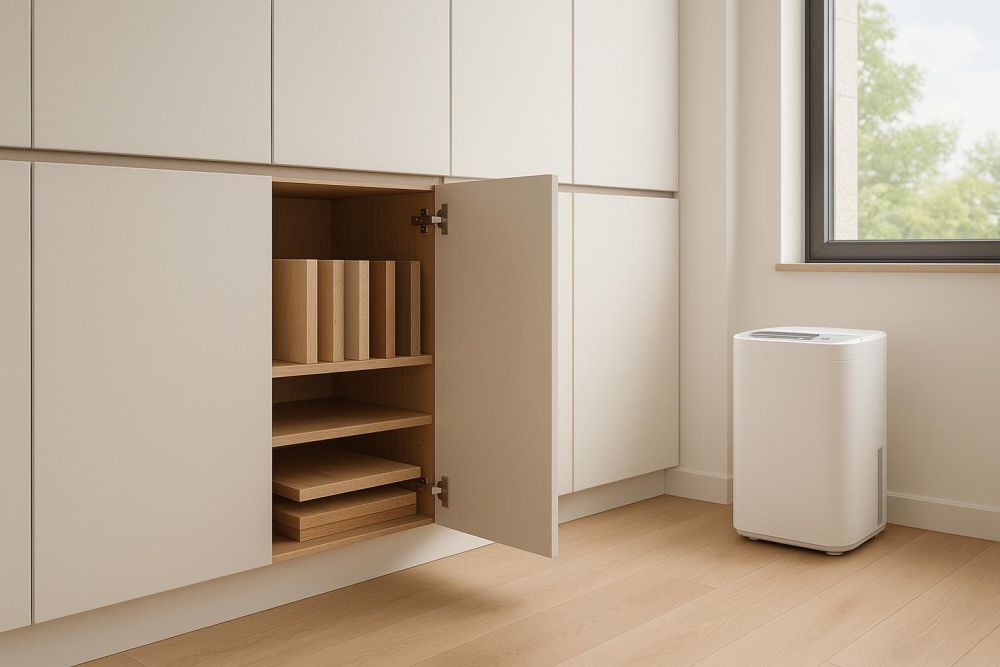 櫃體用合板怕水嗎?系統櫃5種板材防潮力大比拼,防發霉/變形關鍵這樣選