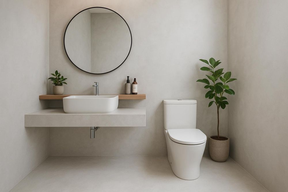 廁所磁磚不用換!無縫藝術塗料改造浴室,空間放大2倍美感翻新