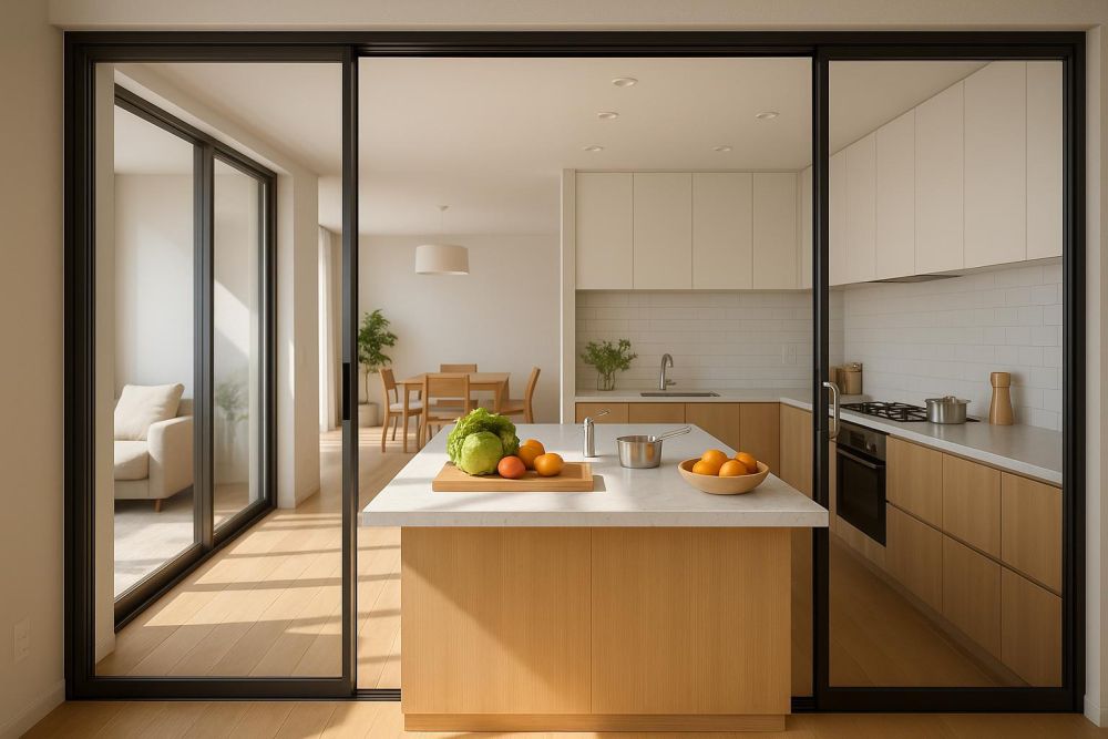 開放式廚房油煙難搞?做對『這扇拉門』竟增6大機能,遠超你想像!