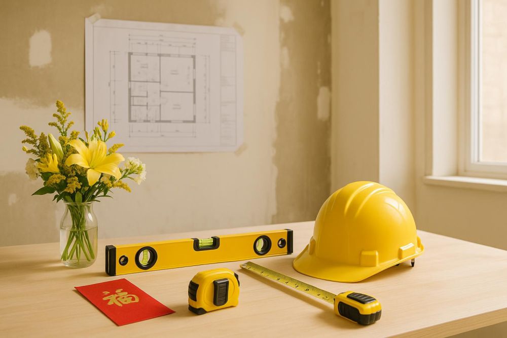 2025裝潢開工新手必踩5大坑！全流程、準備清單、吉日表一次掌握，照著做不踩雷