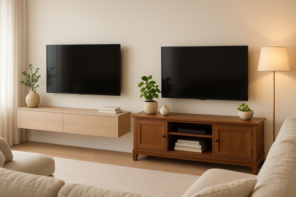 電視櫃懸空式vs落地式差在哪？5大對比+收納提升2倍選擇關鍵公開