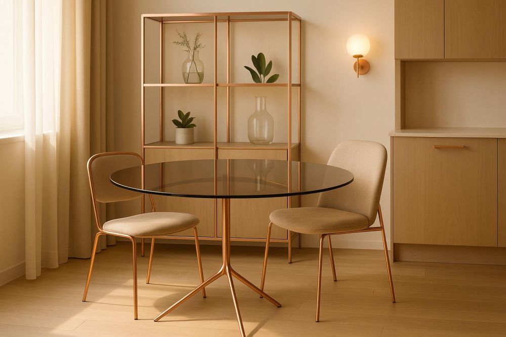 茶色玻璃+玫瑰金，空間質感翻3倍！這6種家居搭配讓家秒升級高級飯店