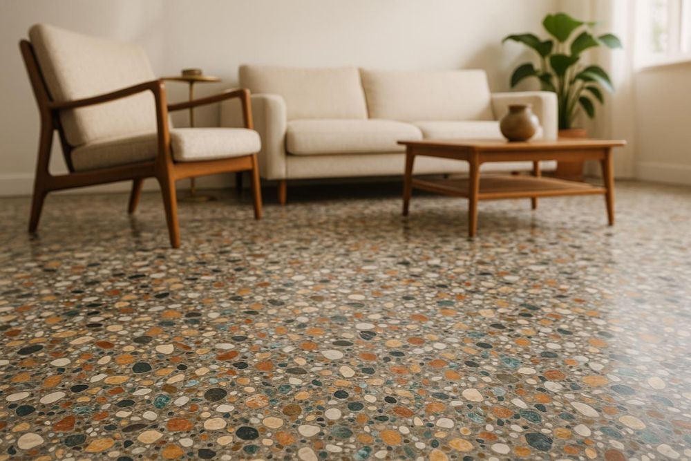 磨石子地板翻紅！這6種時尚應用＋設計細節，打造復古經典空間不土氣