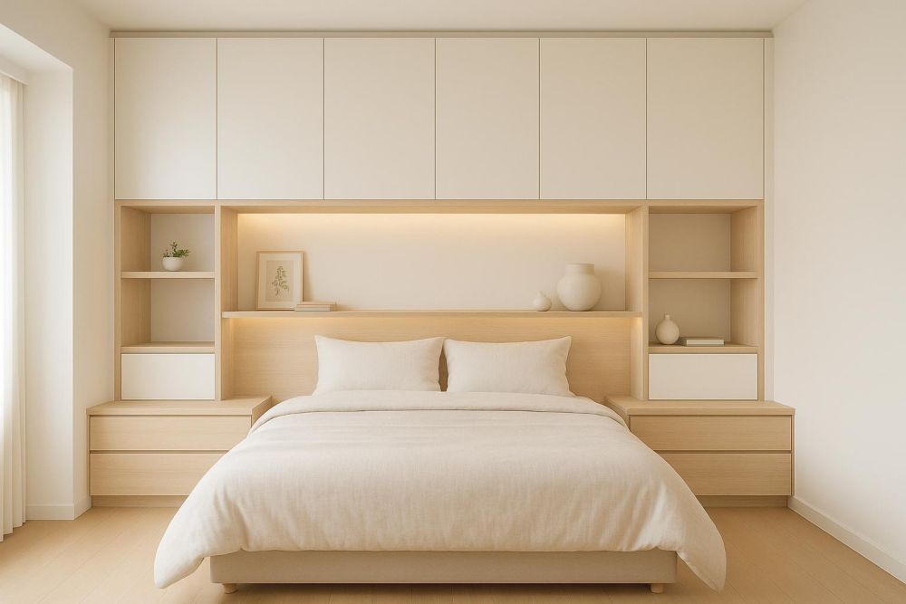 床頭櫃別買！2025年臥室「這設計」收納翻3倍＋最新動線尺寸表