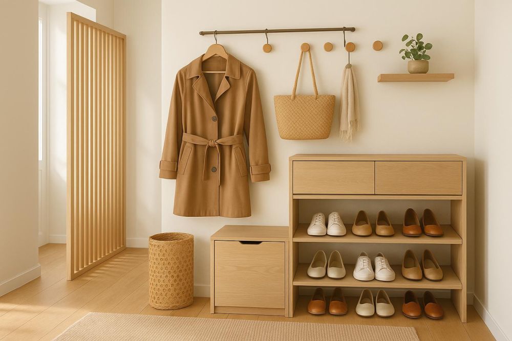 沒獨立玄關好凌亂?設計師曝4招玄關收納法,衣帽鞋全收好、進門0雜亂