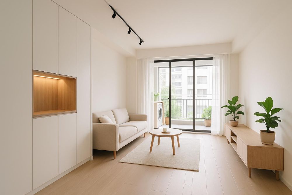 玄關陽台沒規劃對,客廳空間直接縮水?老屋改造『這樣做』收納翻倍、客廳瞬間變大